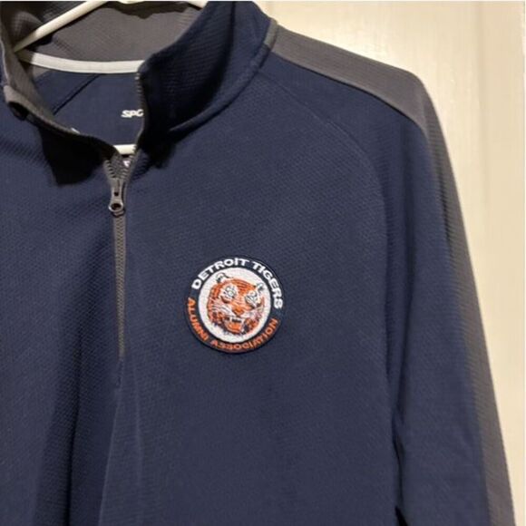 Detroit Tigers Size Medium Zipper Pullover - Picture 2 of 5